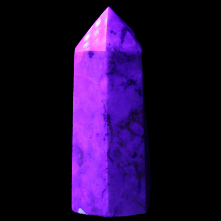 Pietersite wand 67mm 64g in UV light - Rocks and Things Store