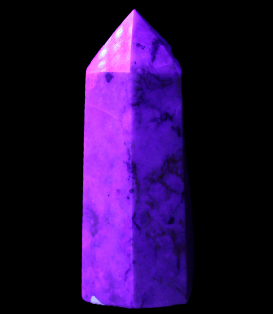 Pietersite wand 67mm 64g in UV light - Rocks and Things Store
