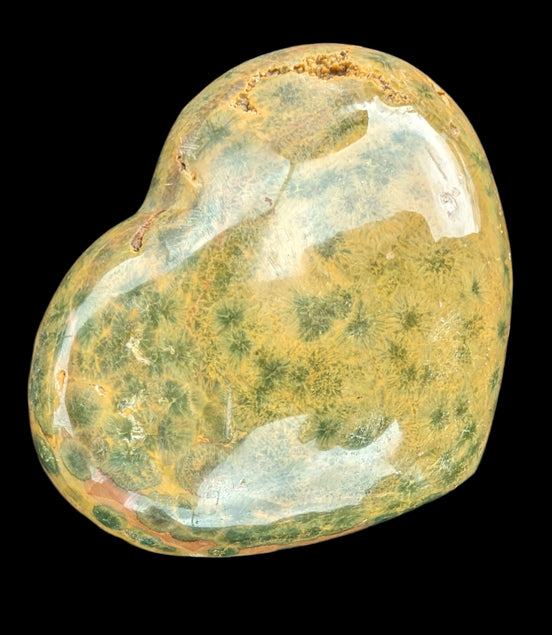 Ocean Jasper heart 386g - Rocks and Things Store