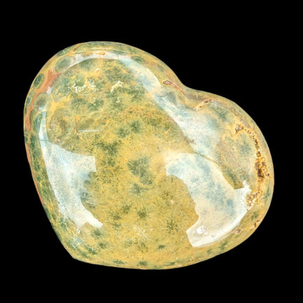 Ocean Jasper heart 386g - Rocks and Things Store