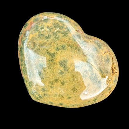 Ocean Jasper heart 386g - Rocks and Things Store