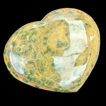 Ocean Jasper heart 386g - Rocks and Things Store