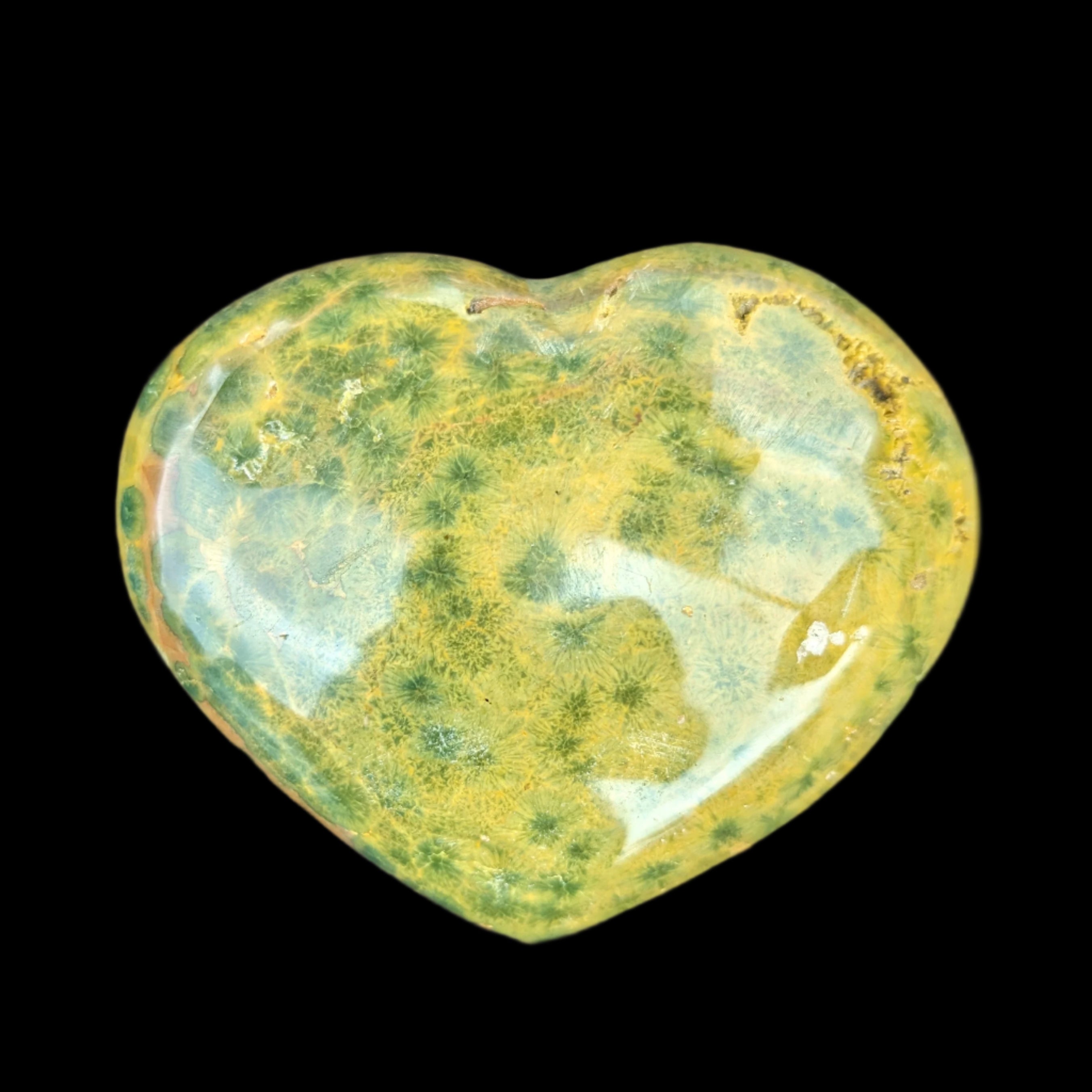 Ocean Jasper heart 386g - Rocks and Things Store