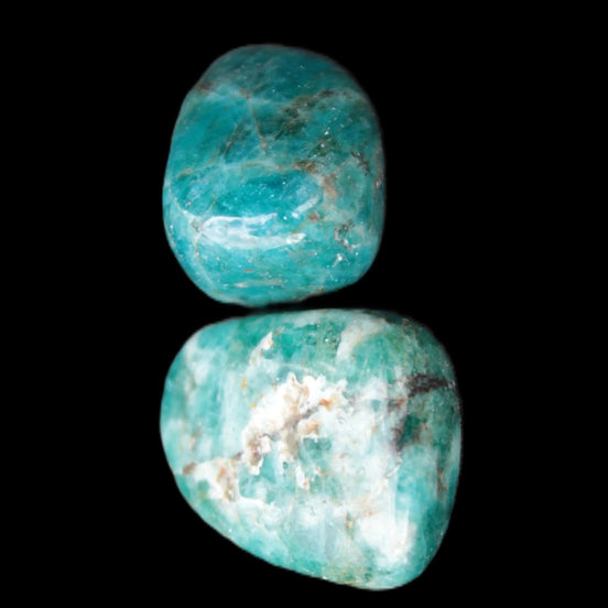 Blue Apatite 2 stones 20/24mm 16g - Rocks and Things Store