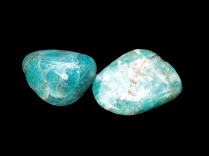 Blue Apatite 2 stones 20/24mm 16g Rocks and Things