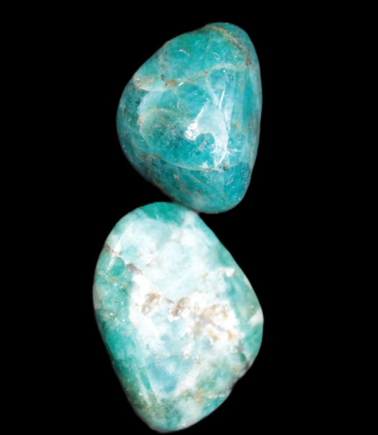 Blue Apatite 2 stones 20/24mm 16g - Rocks and Things Store