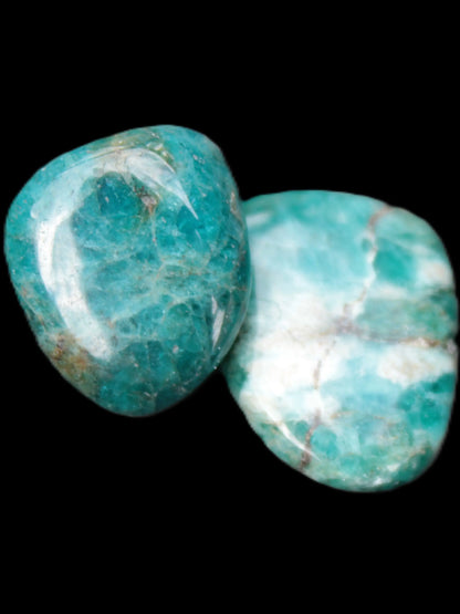 Blue Apatite 2 stones 20/24mm 16g Rocks and Things