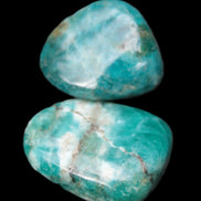 Blue Apatite 2 stones 20/24mm 16g Rocks and Things