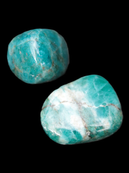 Blue Apatite 2 stones 20/24mm 16g Rocks and Things