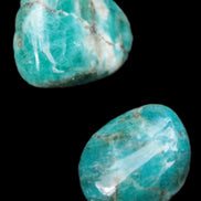 Blue Apatite 2 stones 20/24mm 16g Rocks and Things