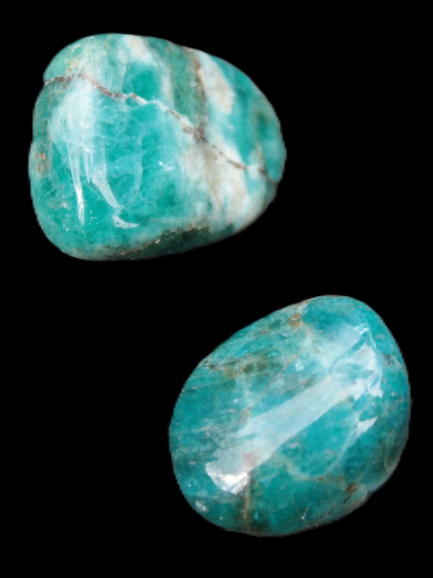 Blue Apatite 2 stones 20/24mm 16g Rocks and Things