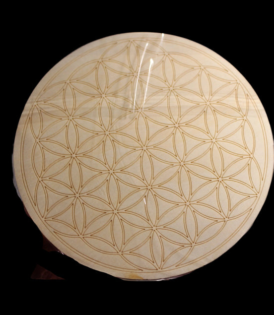 Wooden circle #3 grid 100mm - Rocks and Things Store
