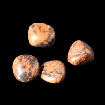 Red Mahogany Obsidian 4/5 stones 6g in sunlight - Rocks and Things Store