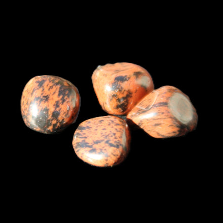 Red Mahogany Obsidian 4/5 stones 6g in sunlight - Rocks and Things Store
