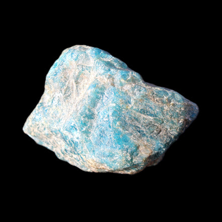 Blue Apatite rough 333g in sunlight - Rocks and Things Store