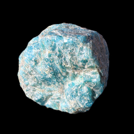 Blue Apatite rough 333g in sunlight - Rocks and Things Store