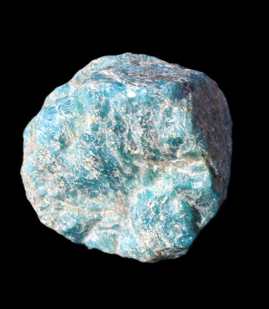 Blue Apatite rough 333g in sunlight - Rocks and Things Store