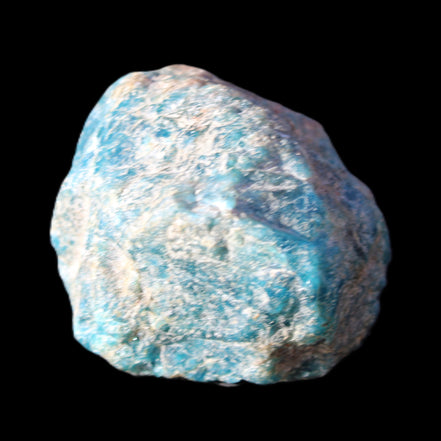 Blue Apatite rough 333g in sunlight - Rocks and Things Store