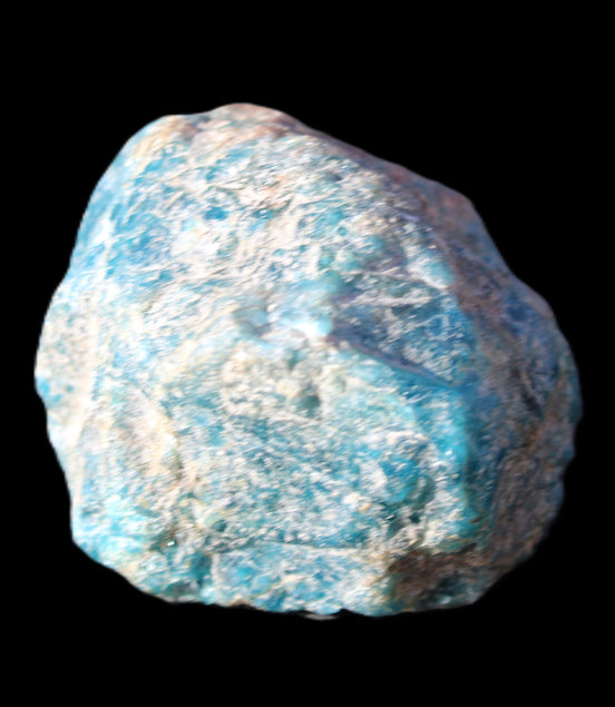 Blue Apatite rough 333g in sunlight - Rocks and Things Store