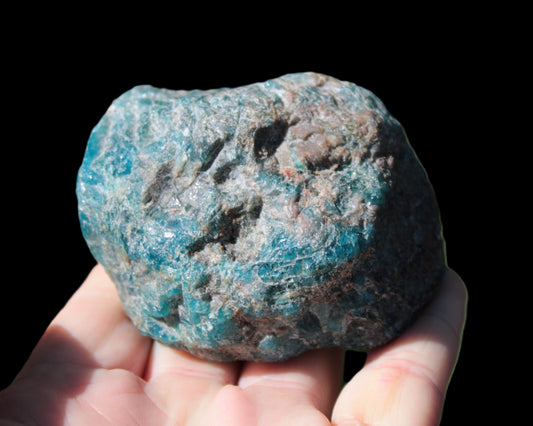 Blue Apatite rough 333g Rocks and Things