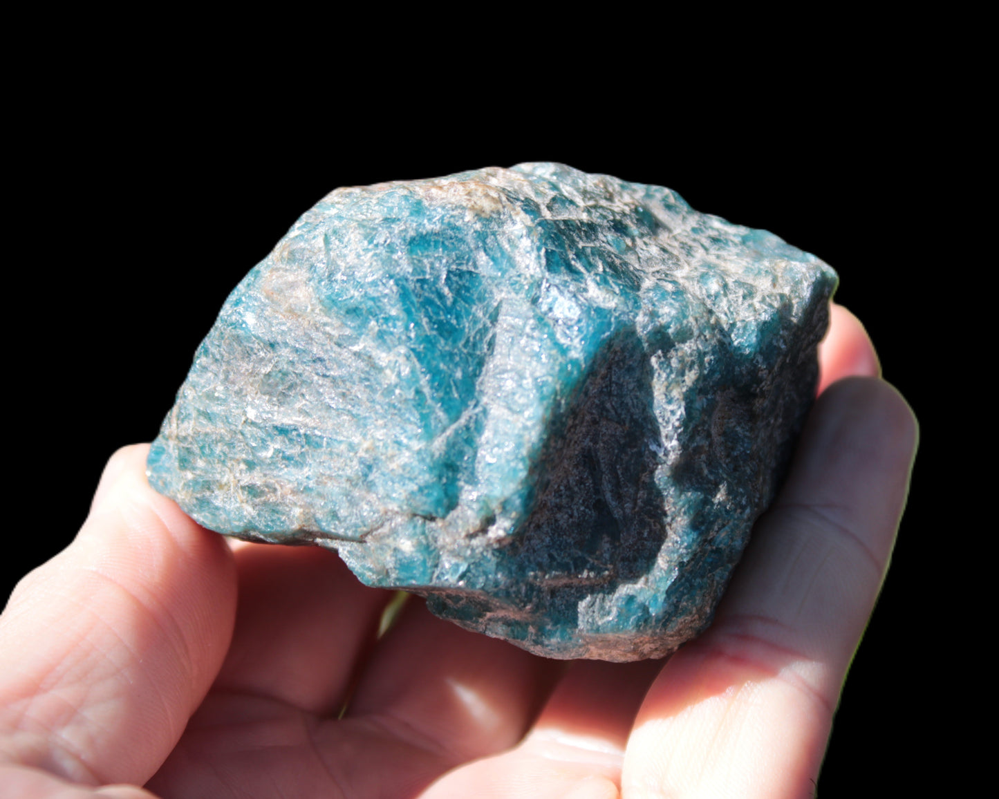 Blue Apatite rough 333g Rocks and Things