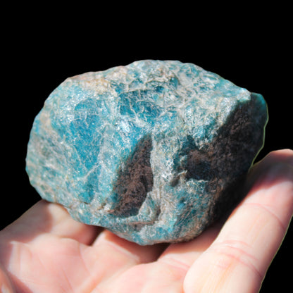 Blue Apatite rough 333g Rocks and Things