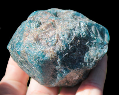 Blue Apatite rough 333g Rocks and Things