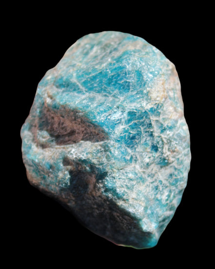 Blue Apatite rough 333g - Rocks and Things Store