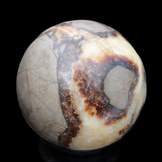 Septarian Dragon Stone sphere 405g in sunlight -  Rocks and Things Store