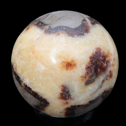 Septarian Dragon Stone sphere 405g in sunlight -  Rocks and Things Store