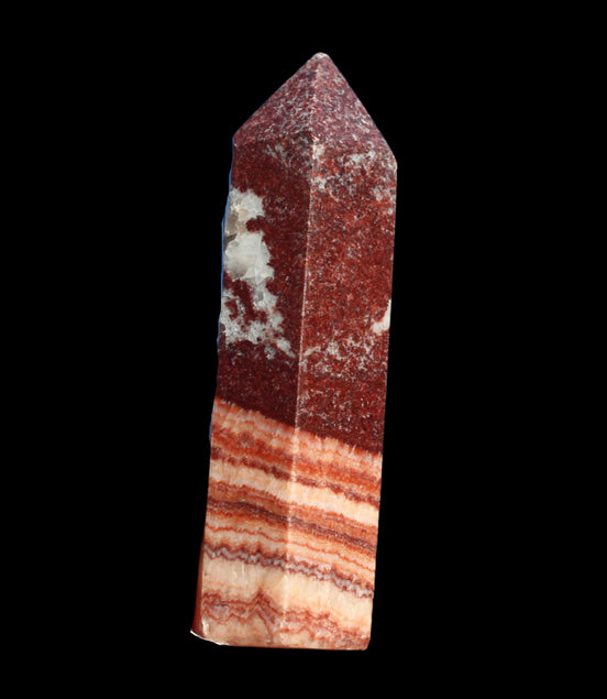 Rhodochrosite wand 52g in sunlight -  Rocks and Things Store