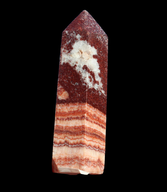 Rhodochrosite wand 52g in sunlight -  Rocks and Things Store