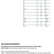 Brown Square Ring size chart