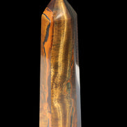 Tigers Eye Obelisk 1150g in sunlight, Rocks and Things  Store