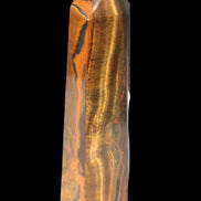 Tigers Eye Obelisk 1150g in sunlight, Rocks and Things Store
