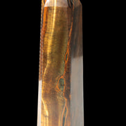 Tigers Eye Obelisk 1150g in sunlight, Rocks and Things Store