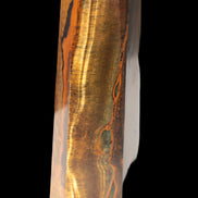 Tigers Eye Obelisk 1150g in sunlight, Rocks and Things Store