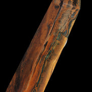 Tigers Eye Obelisk 1150g in sunlight, Rocks and Things Store