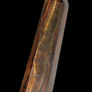 Tigers Eye Obelisk 1150g in sunlight, Rocks and Things Store