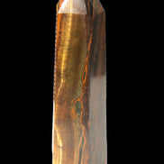 Tigers Eye Obelisk 1150g in sunlight, Rocks and Things Store