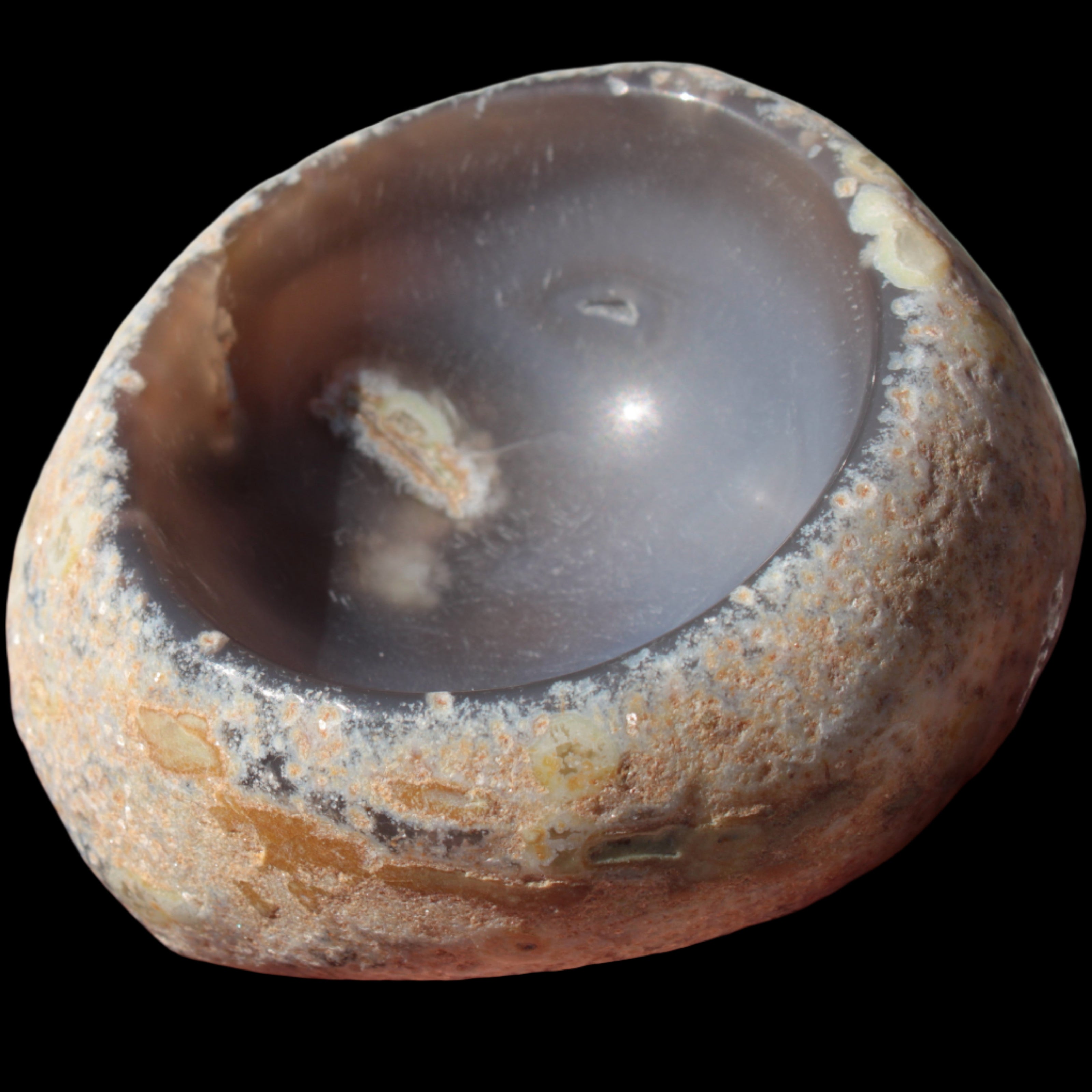 Agate bowl carved 414g Rocks and Things