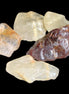 Golden hair Rutiliated Quartz 5/6 crystals approx. 24g in sunlight - Rocks and Things Store