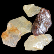 Golden hair Rutiliated Quartz 5/6 crystals approx. 24g in sunlight - Rocks and Things Store