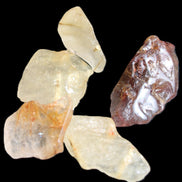 Golden hair Rutiliated Quartz 5/6 crystals approx. 24g in sunlight - Rocks and Things Store