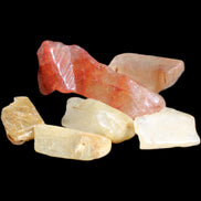 Golden hair Rutiliated Quartz 5/6 crystals approx. 24g in sunlight - Rocks and Things Store