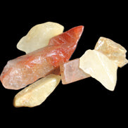 Golden hair Rutiliated Quartz 5/6 crystals approx. 24g in sunlight - Rocks and Things Store
