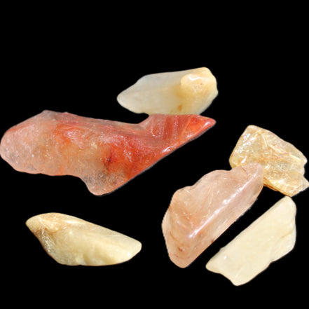 Golden hair Rutiliated Quartz 5/6 crystals approx. 24g in sunlight - Rocks and Things Store