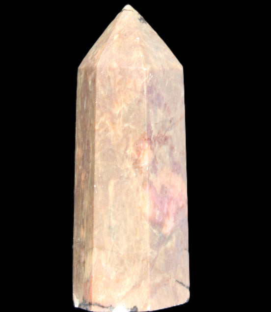 Rhodonite wand 73mm 115g in sunlight - Rocks and Things Store