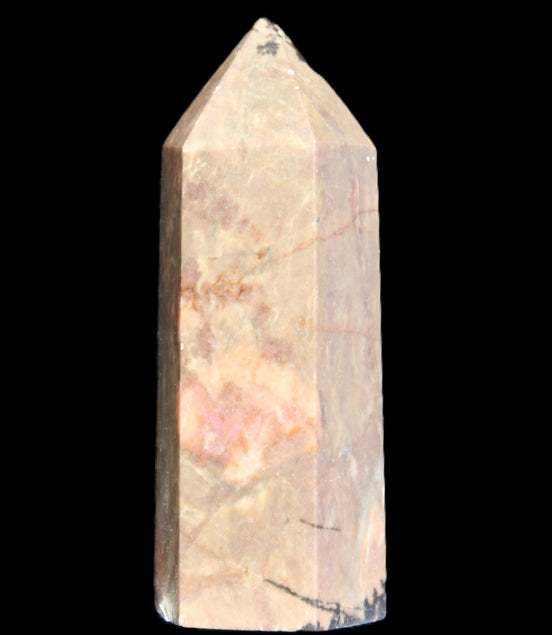 Rhodonite wand 73mm 115g in sunlight - Rocks and Things Store
