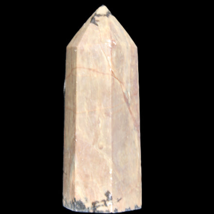 Rhodonite wand 73mm 115g in sunlight - Rocks and Things Store